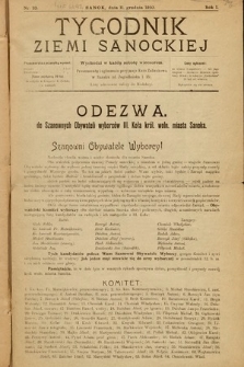 Tygodnik Ziemi Sanockiej. 1910, nr 33