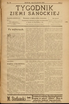 Tygodnik Ziemi Sanockiej. 1910, nr 34