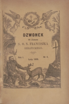 Dzwonek III Zakonu S. O. N. Franciszka Serafickiego. R.1, nr 8 (luty 1886)