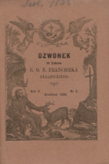 Dzwonek III Zakonu S. O. N. Franciszka Serafickiego. R.2, nr 6 (grudzień 1886)