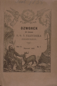 Dzwonek III Zakonu S. O. N. Franciszka Serafickiego. R.2, nr 7 (styczeń 1887)