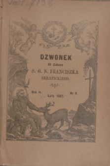 Dzwonek III Zakonu S. O. N. Franciszka Serafickiego. R.2, nr 8 (luty 1887)