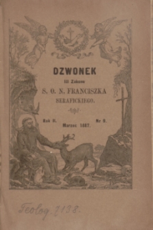 Dzwonek III Zakonu S. O. N. Franciszka Serafickiego. R.2, nr 9 (marzec 1887)