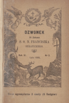 Dzwonek III Zakonu S. O. N. Franciszka Serafickiego. R.11, nr 2 (luty 1895)