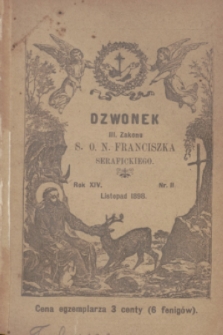 Dzwonek III Zakonu S. O. N. Franciszka Serafickiego. R.14, nr 11 (listopad 1898)