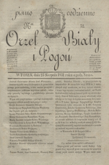 Orzeł Biały i Pogoń: pismo codzienne. 1831, Ner 52 (23 sierpnia)