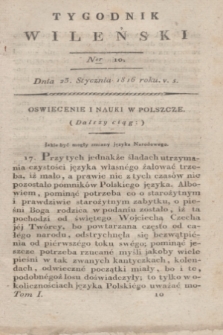 Tygodnik Wileński. T.1, Ner 10 (23 stycznia 1816)