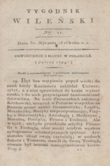 Tygodnik Wileński. T.1, Ner 11 (30 stycznia 1816)