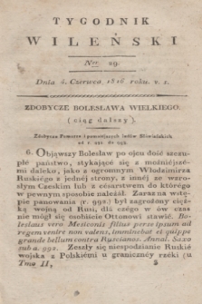 Tygodnik Wileński. T.2, Ner 29 (4 czerwca 1816)