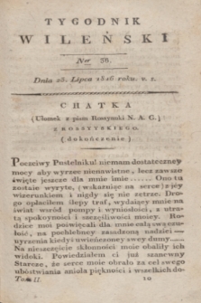 Tygodnik Wileński. T.2, Ner 36 (23 lipca 1816)