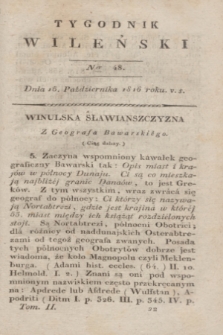 Tygodnik Wileński. T.2, Ner 48 (15 października 1816)