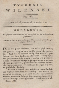 Tygodnik Wileński. T.3, Ner 63 (28 stycznia 1817)