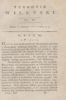 Tygodnik Wileński. T.3, Ner 66 (18 lutego 1817)