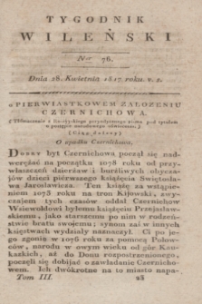 Tygodnik Wileński. T.3, Ner 76 (28 kwietnia 1817)