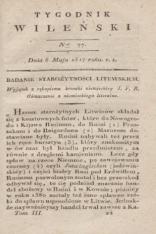 Tygodnik Wileński. T.3, Ner 77 (6 maja 1817)
