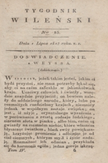 Tygodnik Wileński. T.4, Ner 85 (1 lipca 1817)