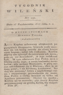 Tygodnik Wileński. T.4, Ner 102 (28 października 1817)