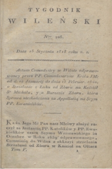 Tygodnik Wileński. T.5, Ner 106 (15 stycznia 1818)