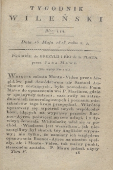 Tygodnik Wileński. T.5, Ner 114 (15 maja 1818)