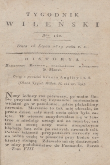 Tygodnik Wileński. T.8, Ner 142 (15 lipca 1819)