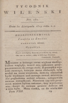 Tygodnik Wileński. T.8, Ner 151 (30 listopada 1819)