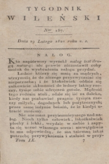 Tygodnik Wileński. T.9, Ner 157 (29 lutego 1820)