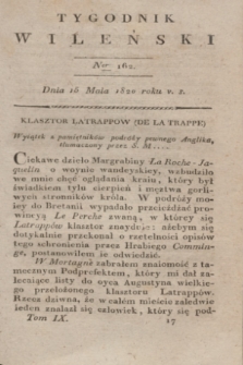 Tygodnik Wileński. T.9, Ner 162 (15 Maia 1820)