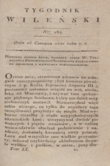 Tygodnik Wileński. T.9, Ner 164 (15 czerwca 1820)
