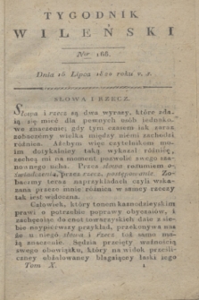 Tygodnik Wileński. T.10, Ner 166 (15 lipca 1820)