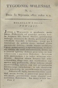 Tygodnik Wileński. T.1, N. 2 (31 stycznia 1821)