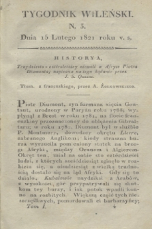 Tygodnik Wileński. T.1, N. 3 (15 lutego 1821)