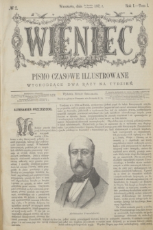 Wieniec : pismo czasowe illustrowane. R.1, T.1, № 2 (5 stycznia 1872)