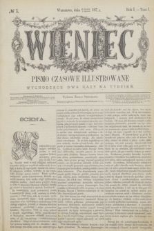 Wieniec : pismo czasowe illustrowane. R.1, T.1, № 3 (9 stycznia 1872)