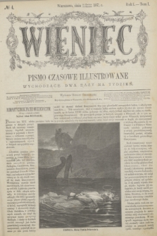 Wieniec : pismo czasowe illustrowane. R.1, T.1, № 4 (12 stycznia 1872)