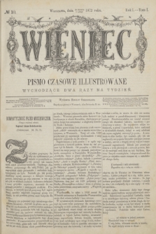 Wieniec : pismo czasowe illustrowane. R.1, T.1, № 10 (2 lutego 1872)