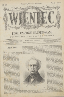 Wieniec : pismo czasowe illustrowane. R.1, T.1, № 18 (1 marca 1872)