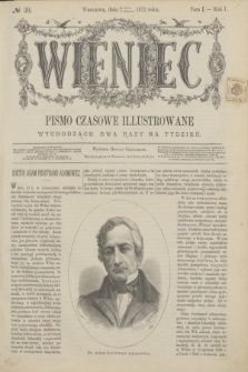 Wieniec : pismo czasowe illustrowane. R.1, T.1, № 30 (12 kwietnia 1872)