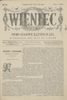 Wieniec : pismo czasowe illustrowane. R.1, T.1, № 36 (3 maja 1872)
