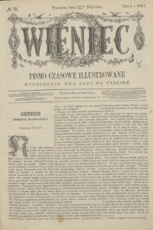 Wieniec : pismo czasowe illustrowane. R.1, T.1, № 38 (10 maja 1872)