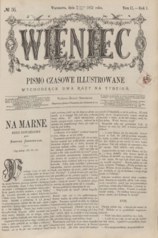 Wieniec : pismo czasowe illustrowane. R.1, T.2, № 56 (12 lipca 1872)