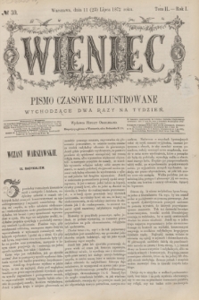 Wieniec : pismo czasowe illustrowane. R.1, T.2, № 59 (23 lipca 1872) + dod.