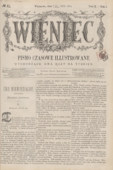 Wieniec : pismo czasowe illustrowane. R.1, T.2, № 63 (6 sierpnia 1872)