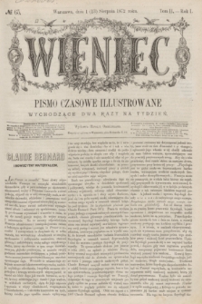 Wieniec : pismo czasowe illustrowane. R.1, T.2, № 65 (13 sierpnia 1872)