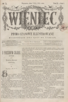 Wieniec : pismo czasowe illustrowane. R.1, T.2, № 71 (3 września 1872)