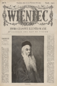 Wieniec : pismo czasowe illustrowane. R.1, T.2, № 77 (24 września 1872)