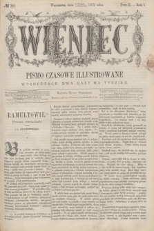 Wieniec : pismo czasowe illustrowane. R.1, T.2, № 80 (5 października 1872) + dod.