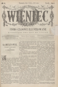 Wieniec : pismo czasowe illustrowane. R.1, T.2, № 81 (8 października 1872)