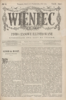 Wieniec : pismo czasowe illustrowane. R.1, T.2, № 83 (15 października 1872)