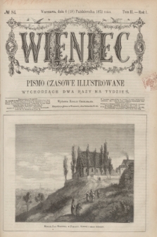 Wieniec : pismo czasowe illustrowane. R.1, T.2, № 84 (18 października 1872)