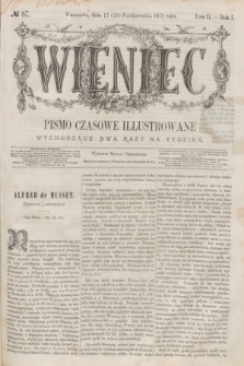 Wieniec : pismo czasowe illustrowane. R.1, T.2, № 87 (29 października 1872)